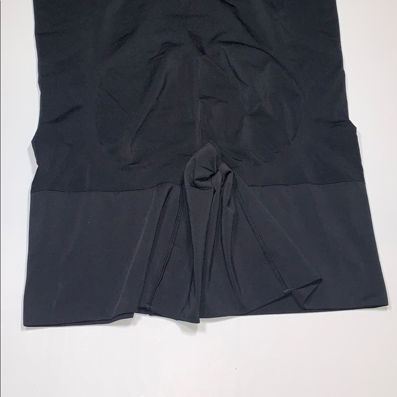 SPANX Sculpt Black Under Bust Body Suit Shaper Mid Thigh Booty Lifting 1X - Picture 7 of 9